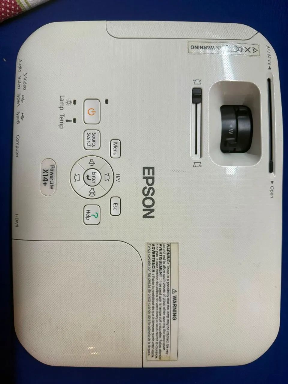 Projetor Epson PowerLite X14+ Usado  - Foto 2