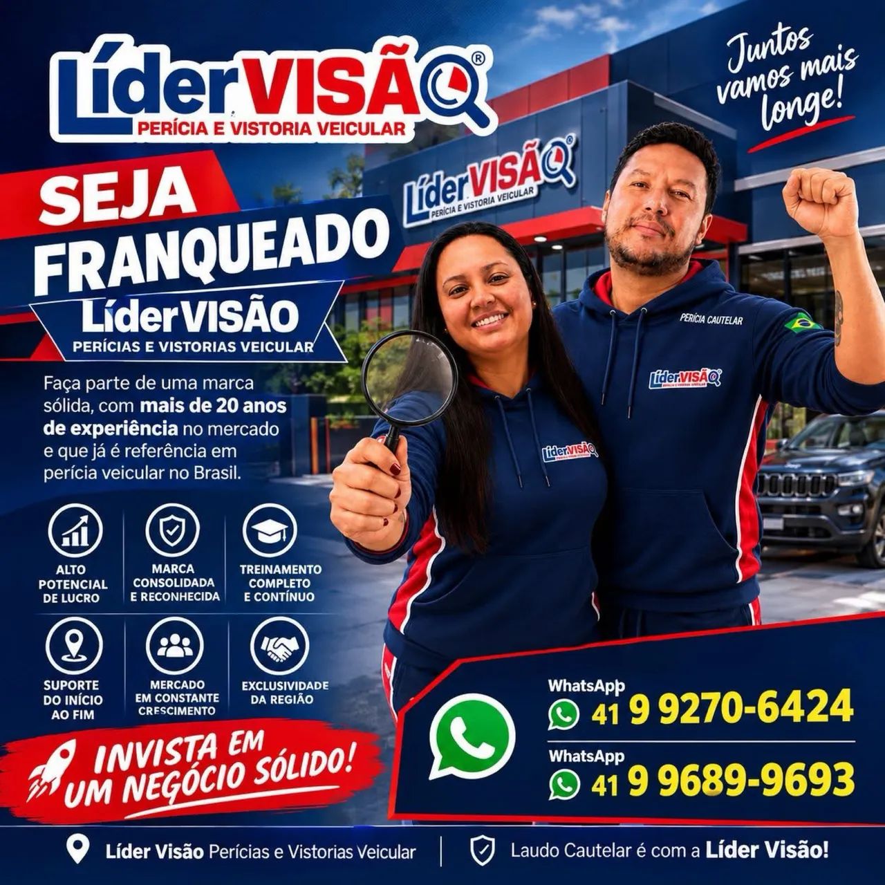 Seja Franqueado Líder visão 