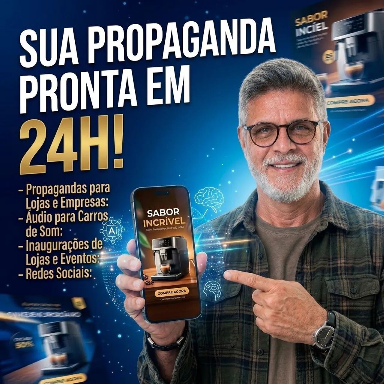 Criação de Vídeos e Áudios para Propaganda. Entrego em 24h.