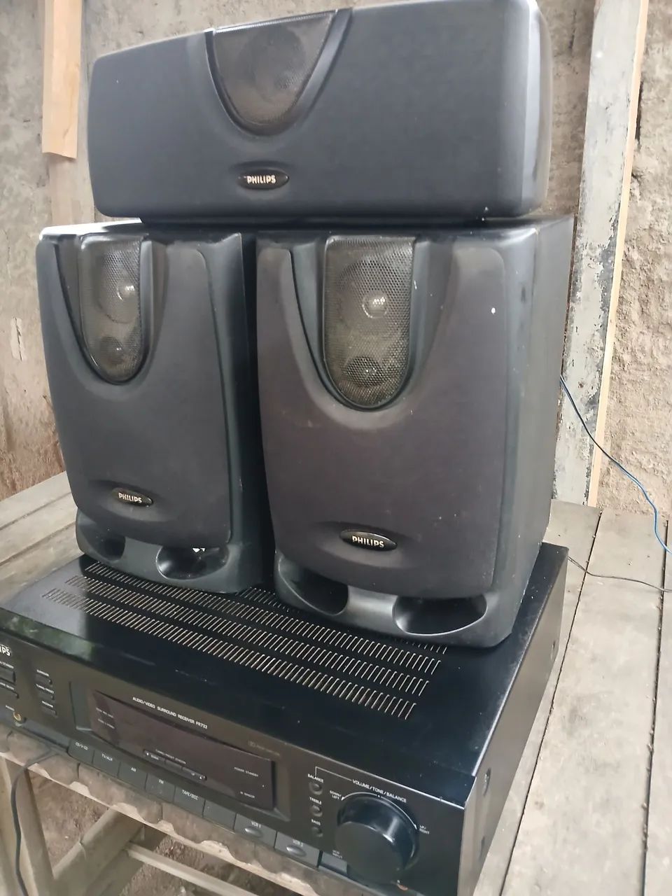 System Vintage Philips Receiver FR732 Com Caixas Acústicas - Funcionando Perfeitamente - Foto 5