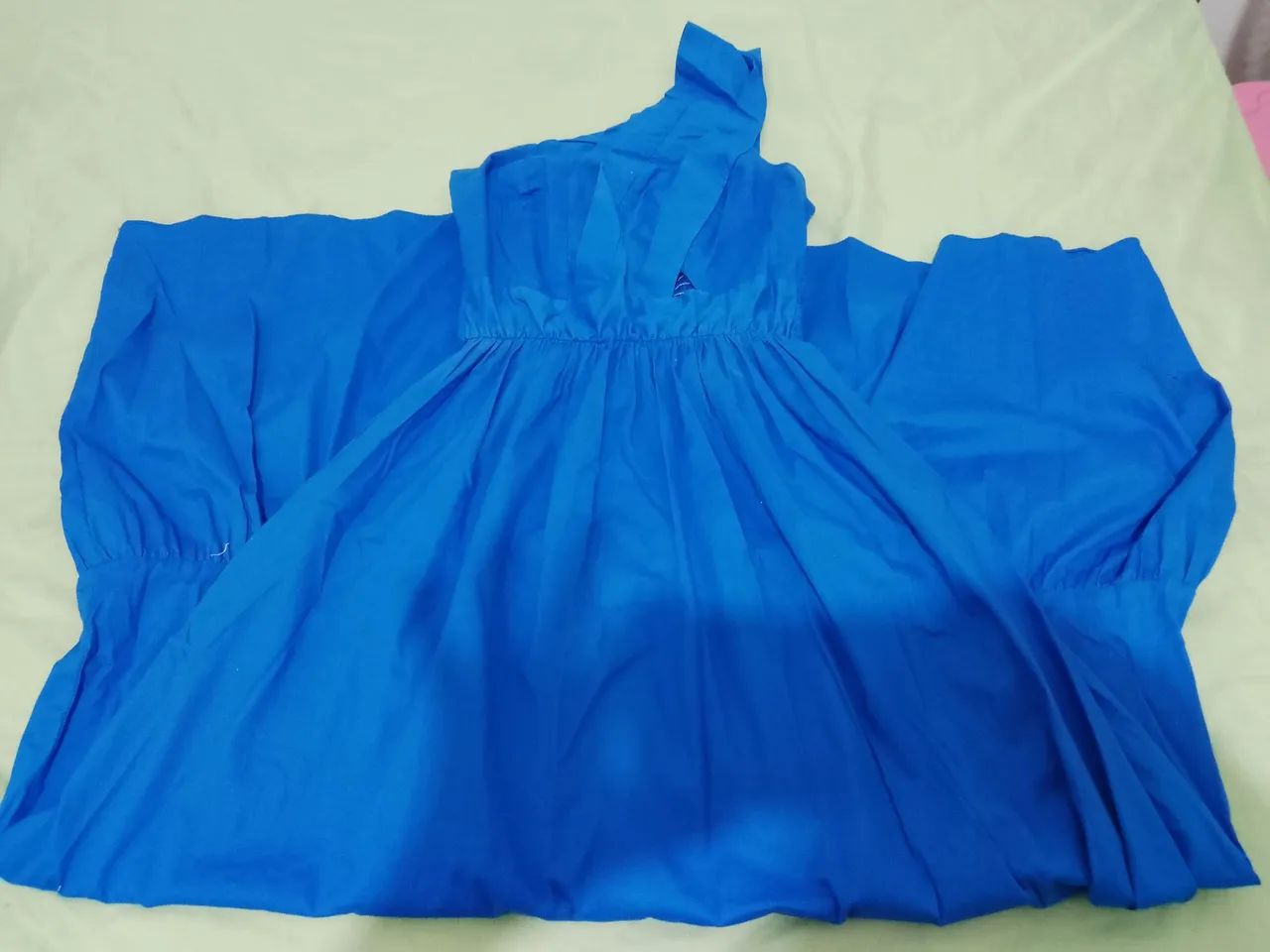 Vestido azul de 1 alça  - Foto 2
