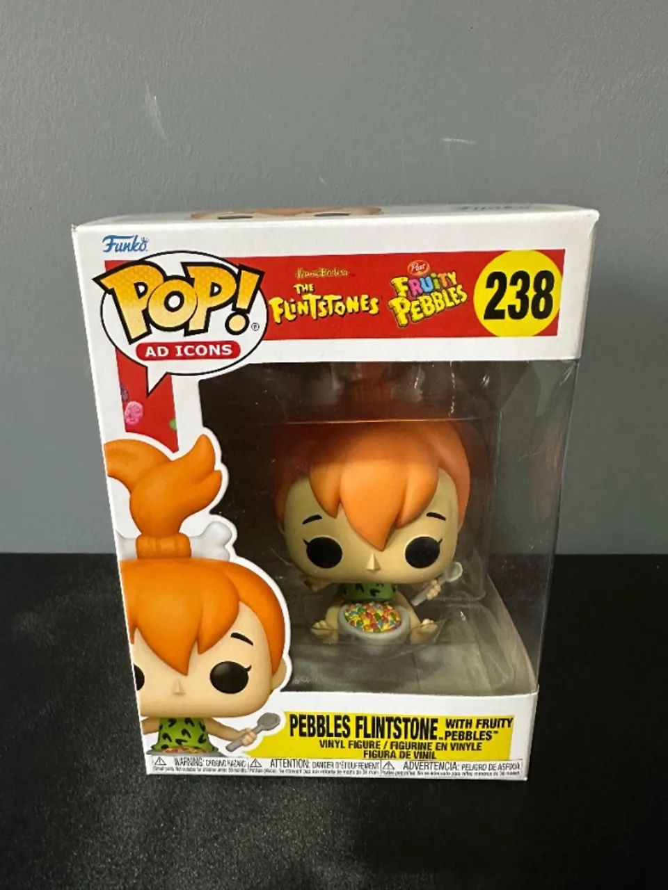 Funko Pop Pebbles Flintstone With Fruity 238  - Foto 3