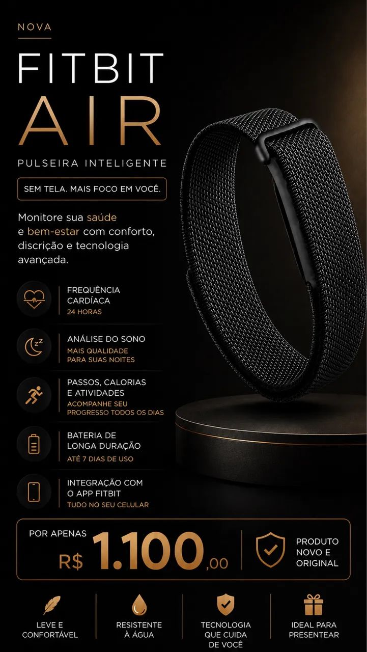 Pulseira google fitbit air