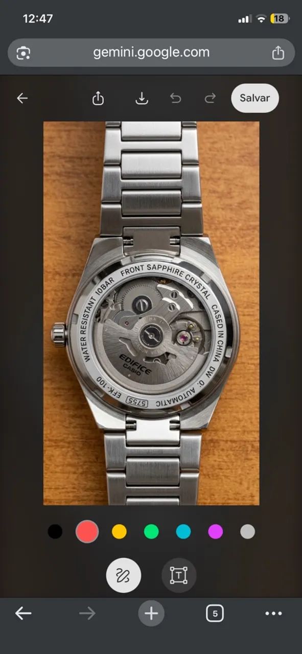 Relógio Casio Edifice automático - Foto 4