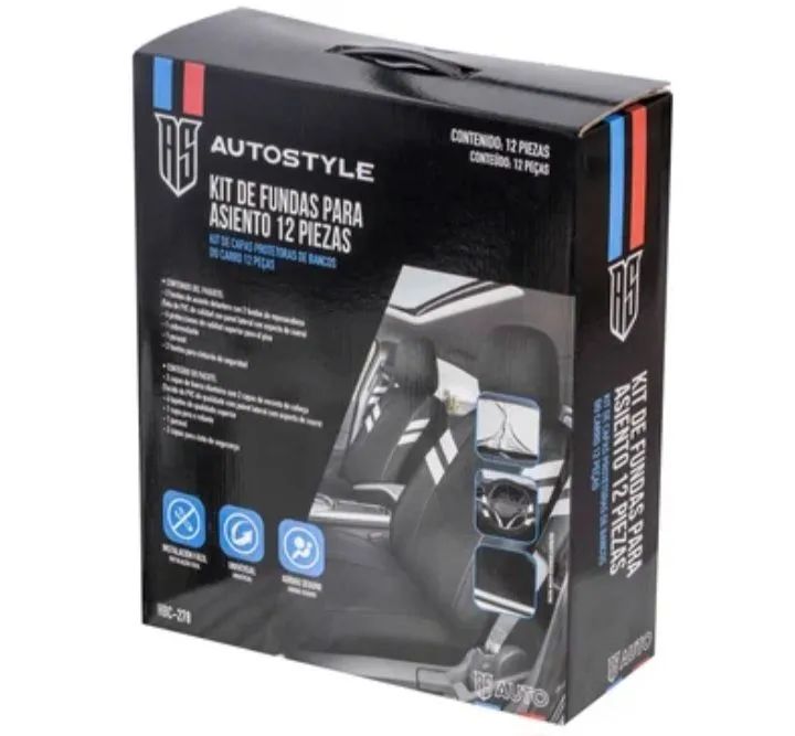 CAPA PARA BANCOS  DE CARRO 12 PEÇAS AUTOSTYLE  - Foto 4