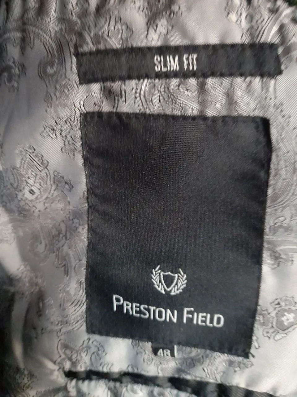 BLAZER SLIM FIT de veludo Preto  - Foto 4