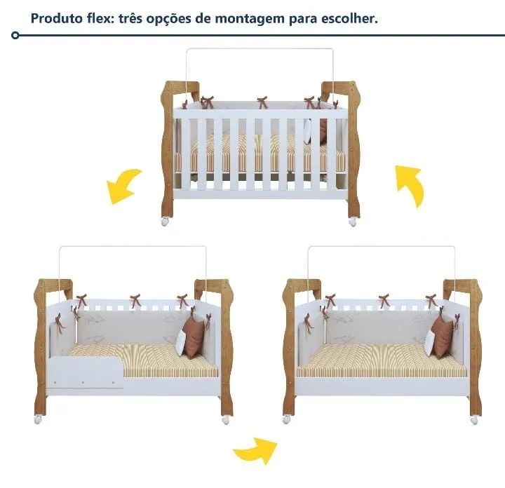 Berço/ mini cama seminovo Tigus Baby - Foto 2