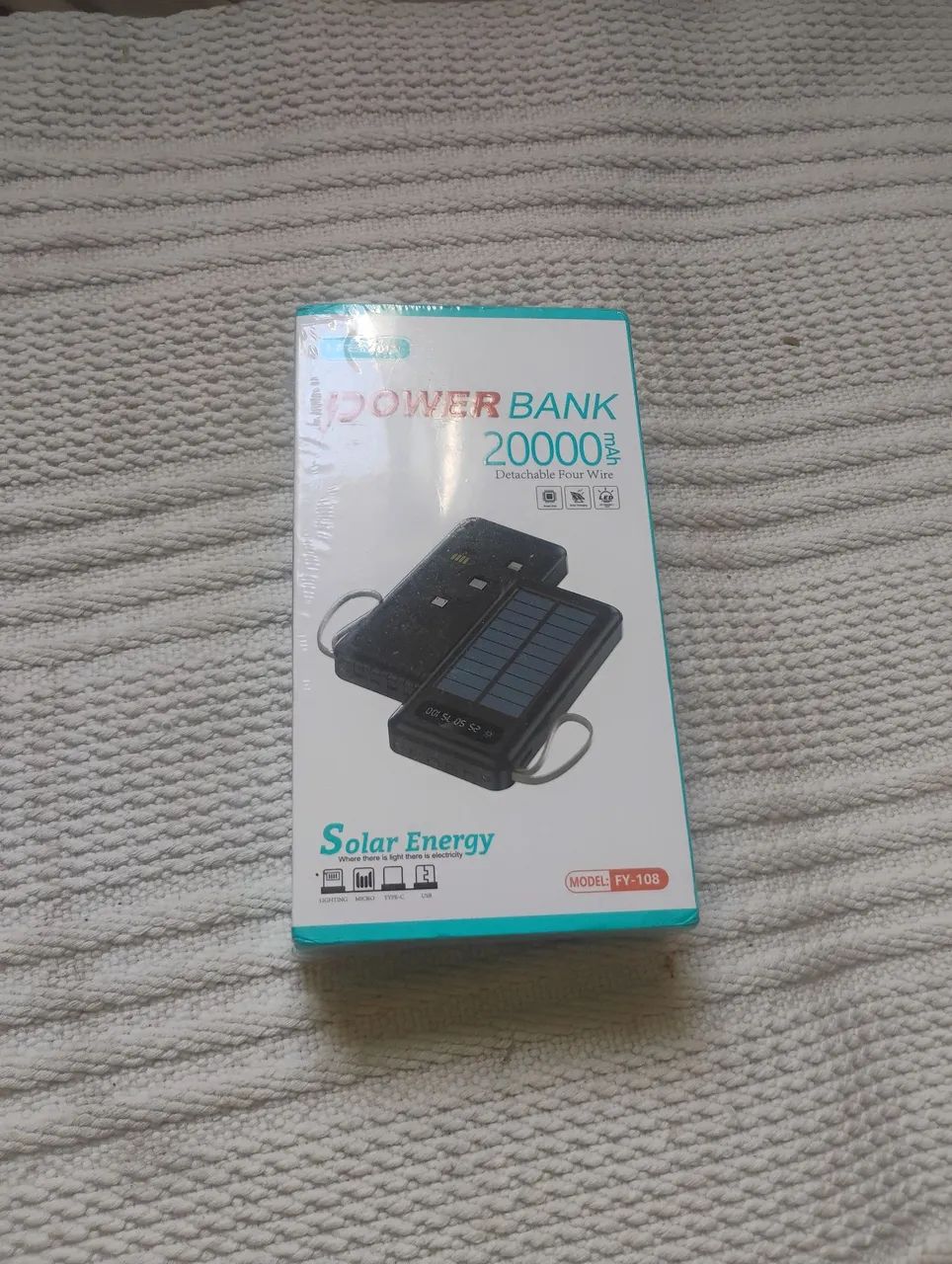 POWER BANK 20.000 MAH 5X1 + SOLAR - Foto 2
