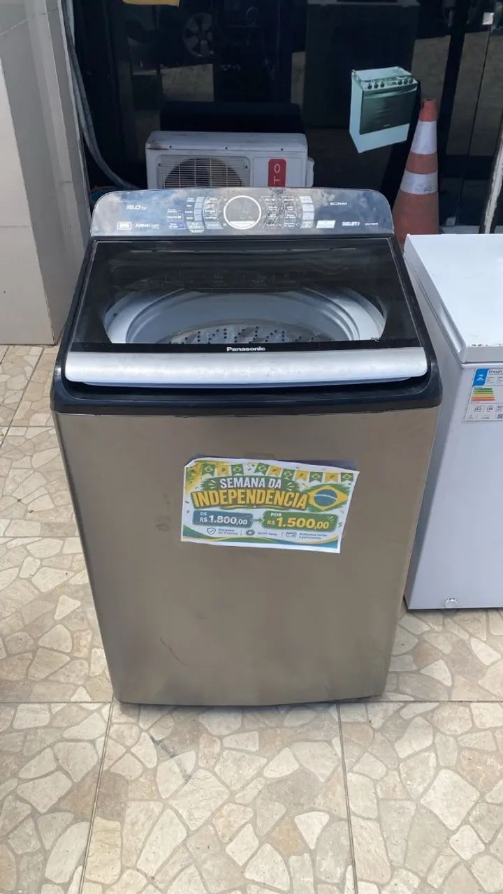 Lavadora Panasonic 16kg Cinza  - Foto 2
