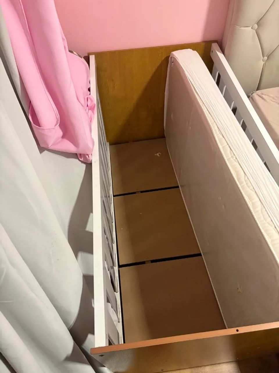 Berço mini cama 100% mdf e colchão  - Foto 4