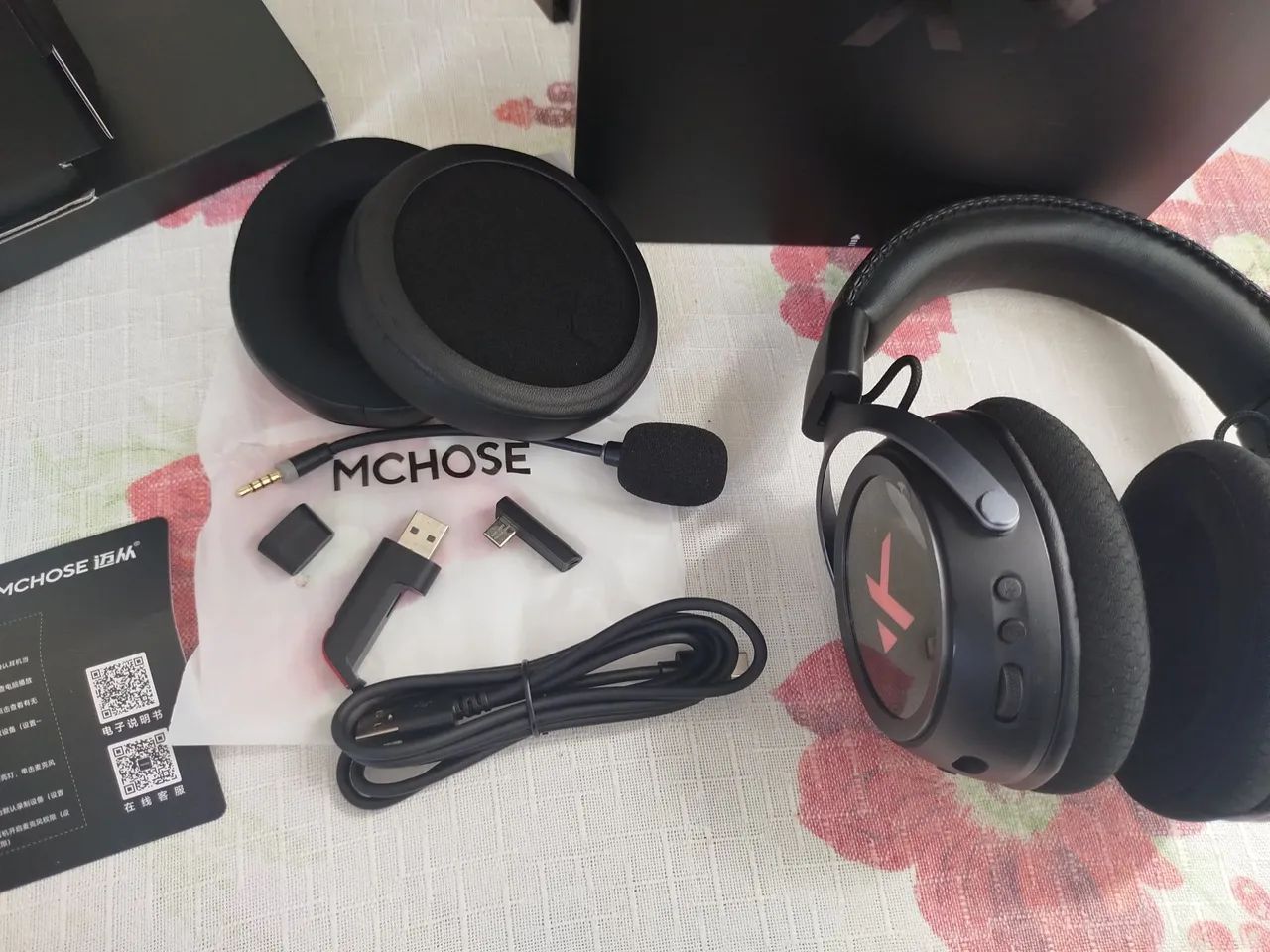 Headset Gamer MCHOSE X9, RGB, Wireless, Bluetooth, PC, PS5, Celular  - Foto 5