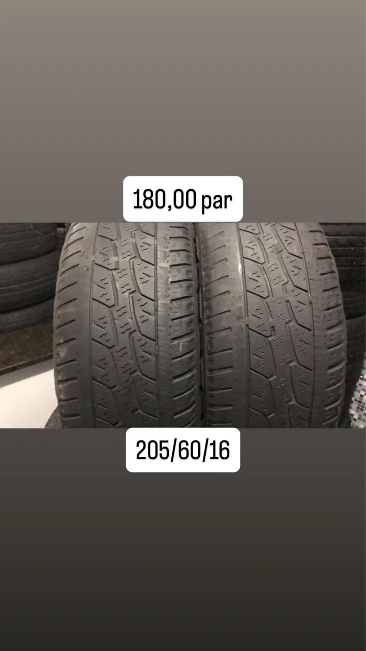 Pneus 205/60/16 - Peças para carros, vans e utilitários