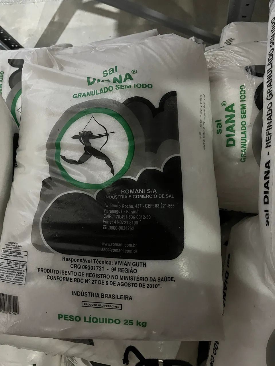 Sal Granulado Diana 25kg sem Iodo