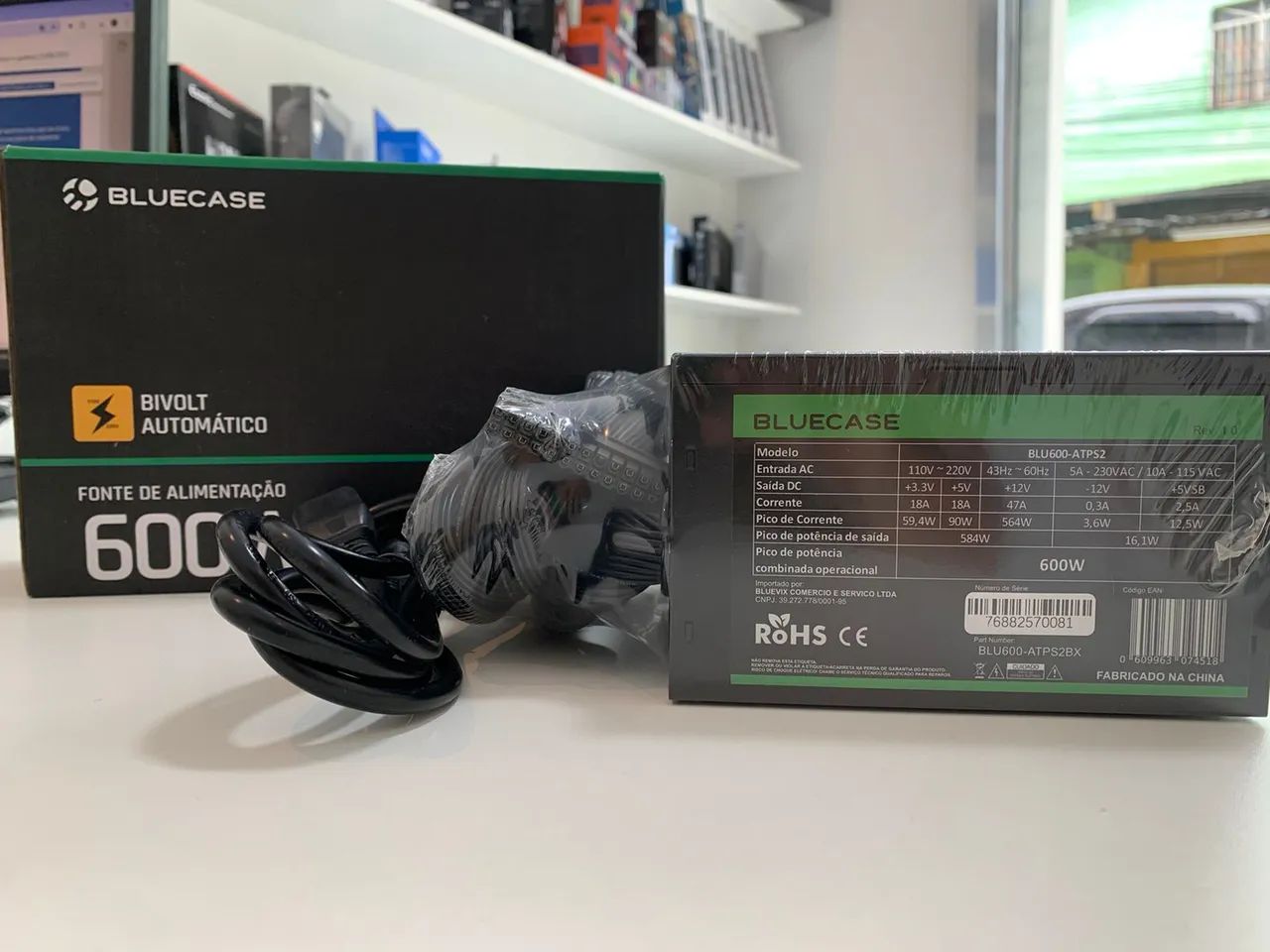 Fonte 600w PFC ativo - Entrega grátis! - Foto 2
