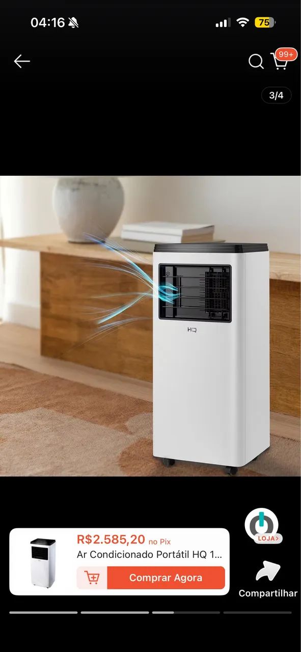 Ar condicionado semi novo 