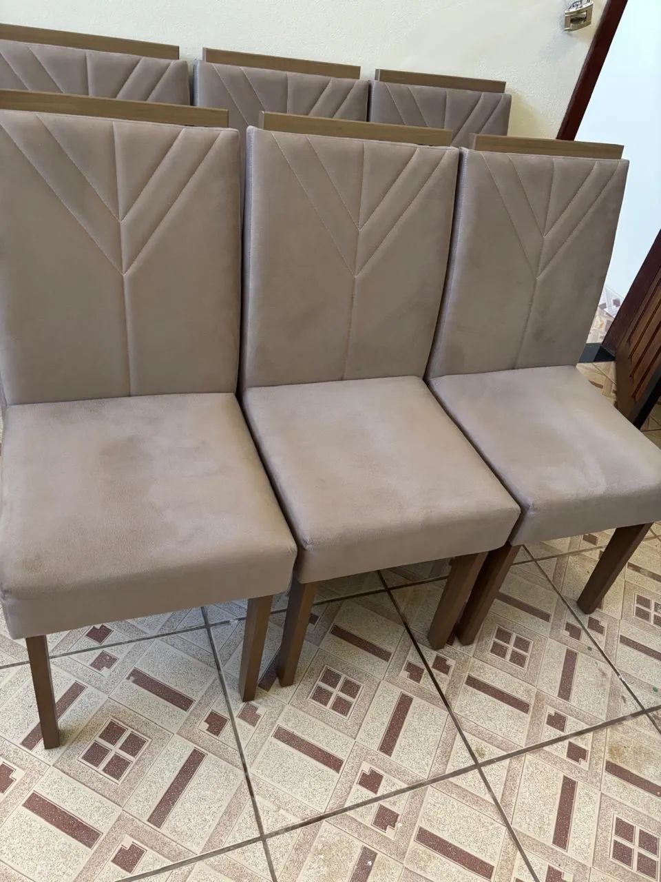 Cadeiras de Jantar Estofadas - Foto 2