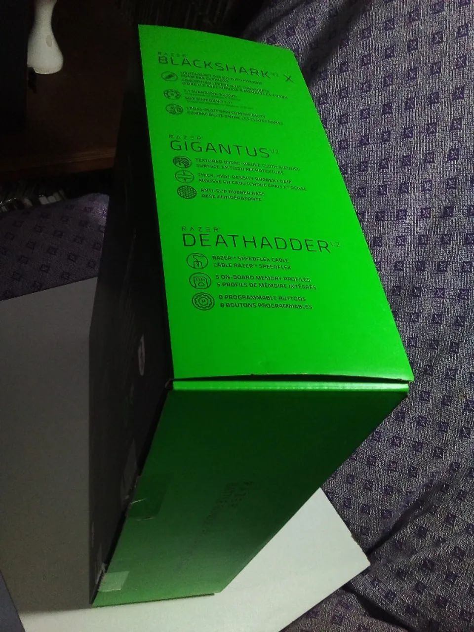 Caixa Vazia Razer Battle Bundle - Blackshark V2 X - Deathadder V2