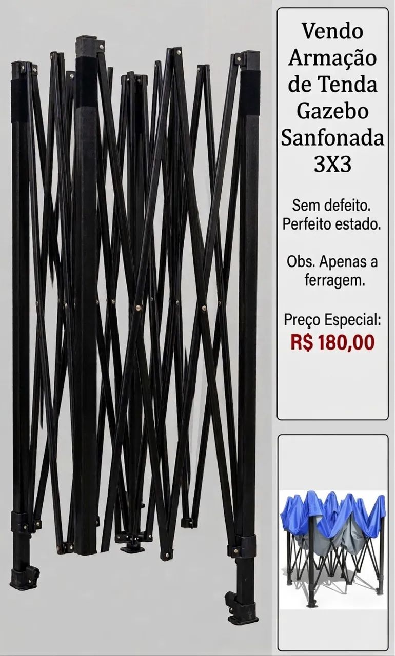 Tenda gazebo 3x3