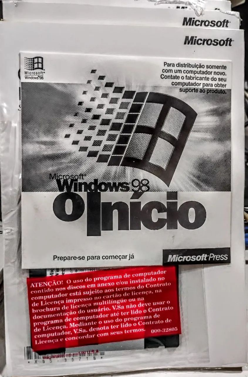 Windows 98 LACRADO. Relíquia. - Periféricos e Acessórios de