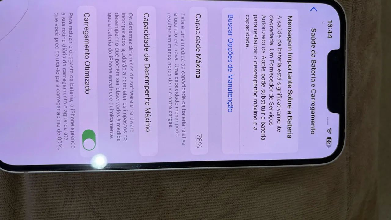 VENDO  iPhone 13 branco 256g  