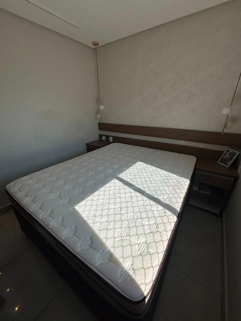 Cama Queen King Star + Colchão Super Star - Excelente Estado - Foto 3