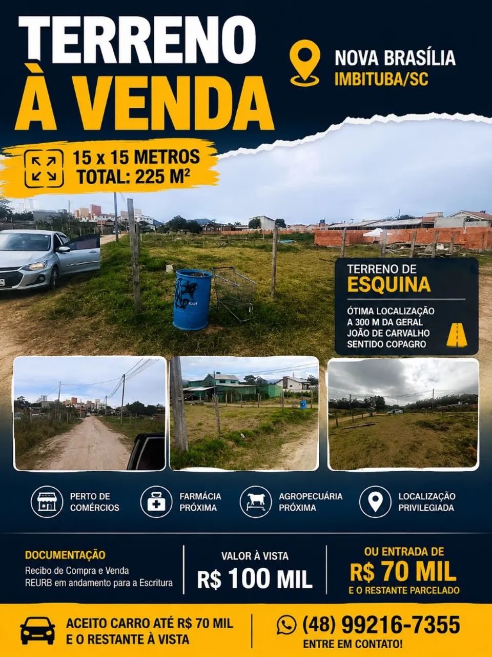 oportunidade pertos das praias de Imbituba e Garopaba 