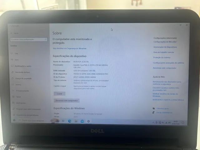 Notebook Dell i3 