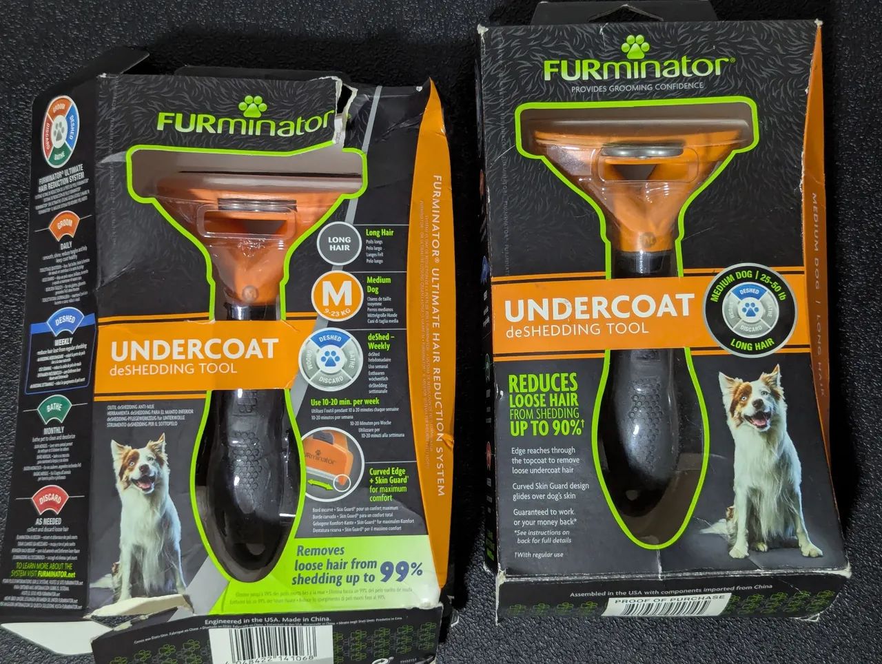 2x escovas FURminator M long hair