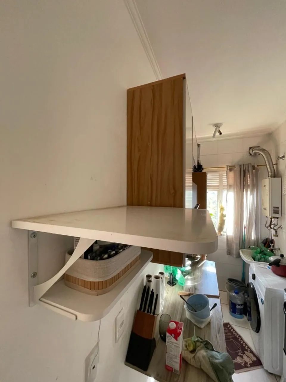 Suporte para microondas com 2 prateleiras branco - ENTREGO E PARCELO - Foto 3