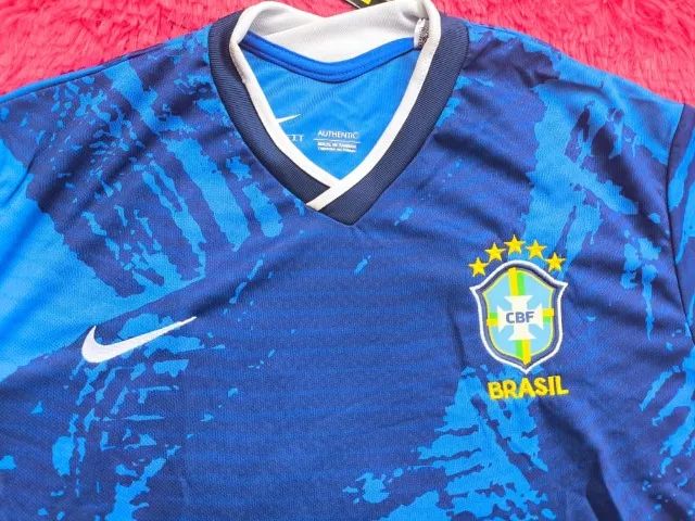 Camisa do Brasil Azul Palmeira Linha Premium Torcedor Masculino - Foto 2