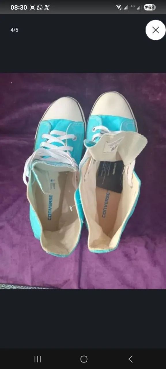 converse all star chuck taylor azul turquesa - Foto 4