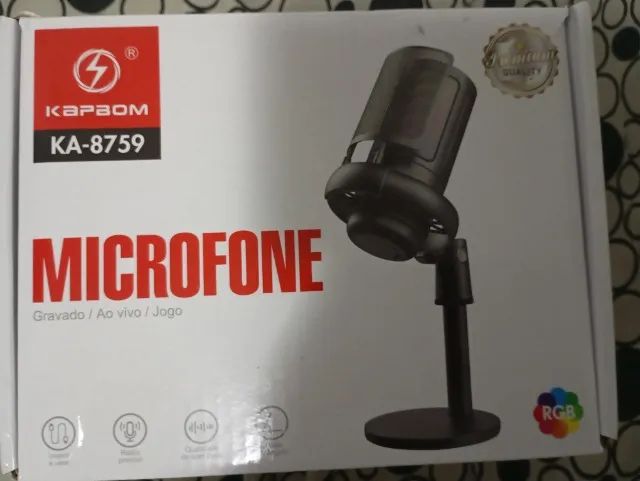 Microfone USB Preto - Tomate MT1060R Condensador - Foto 4