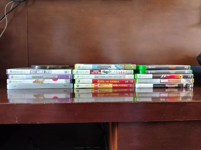 Xbox 360 com Kinect + 2 Controles +20 Jogos - Foto 4