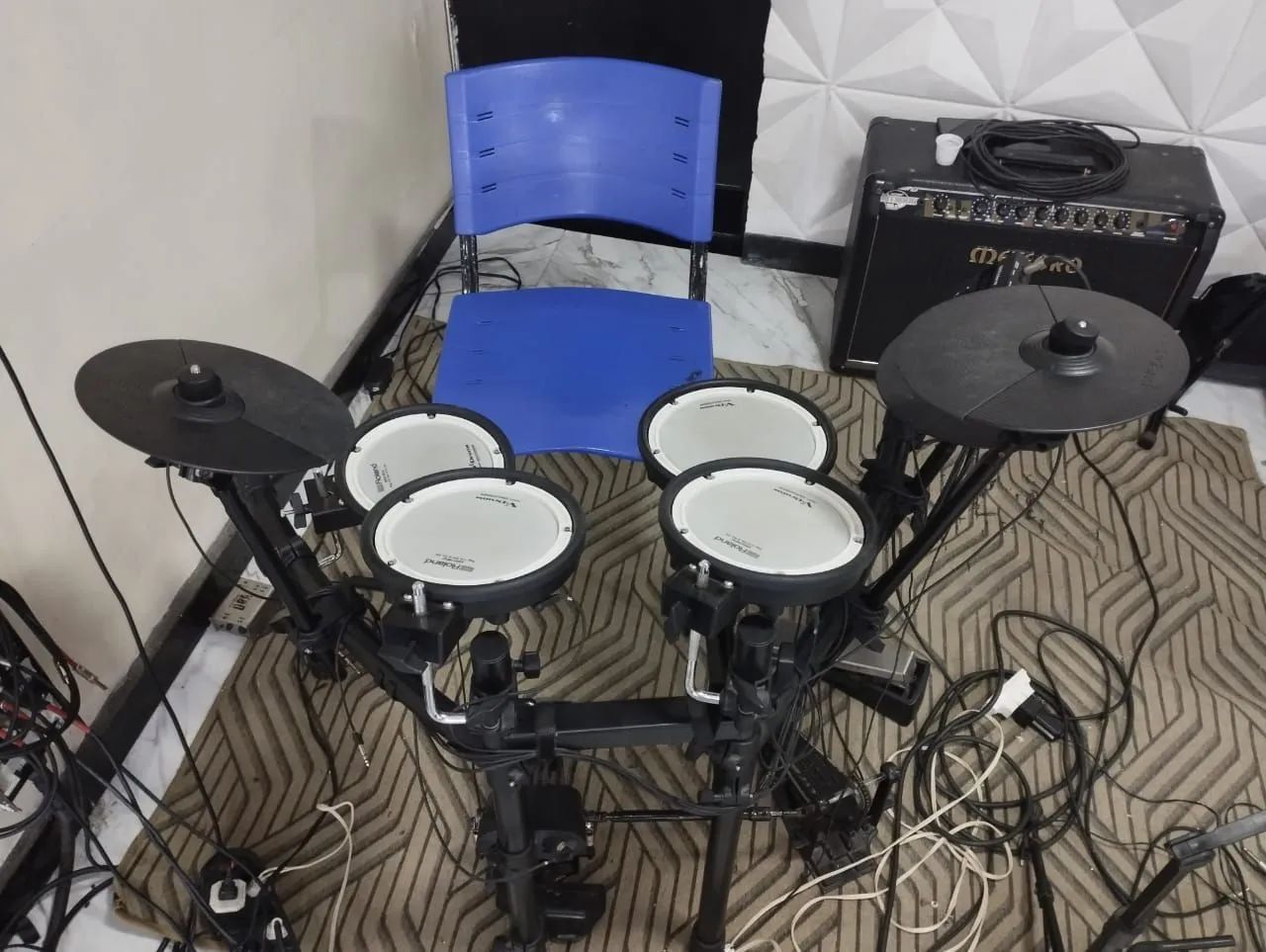 Bateria Eletrônica Roland Td-07 Dmk V-Drums Preto - Foto 6