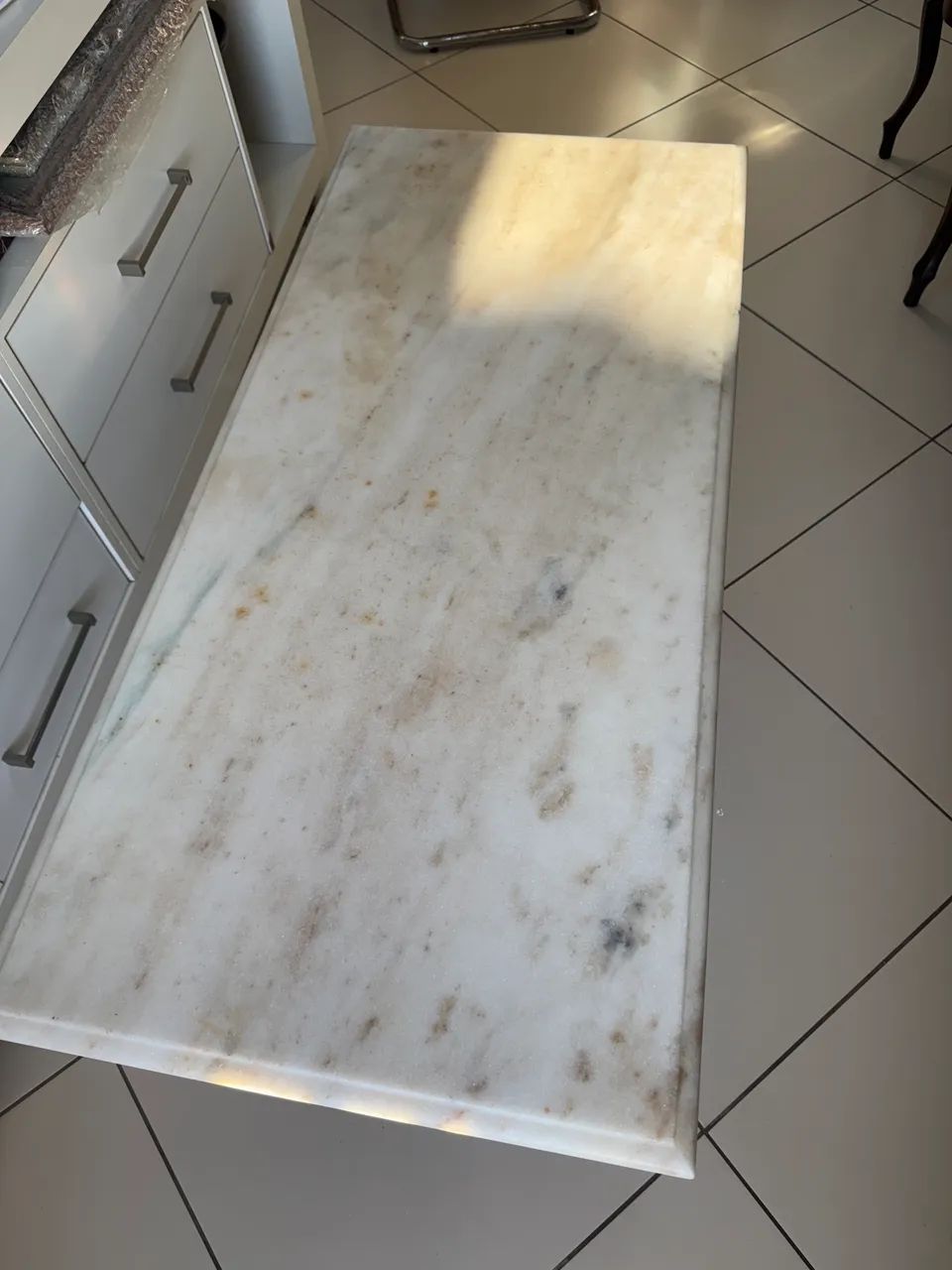 Mesa de centro de mármore de carrara - Foto 2