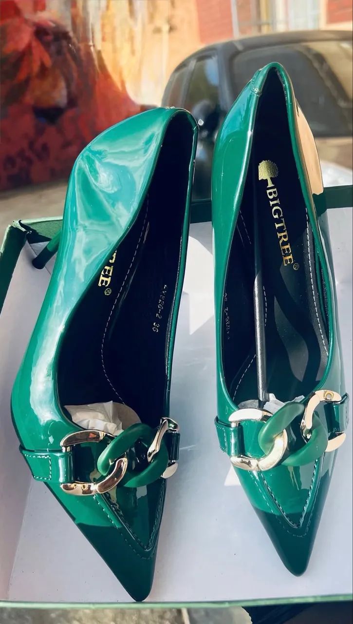     Scarpin Verde Esmeralda | Tam 38 - Foto 2