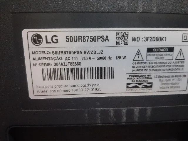 Tela LG 50 polegadas tela com listras - Foto 3