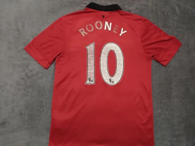 Camisa Oficial Manchester United Nike 2013-2014 #10 Rooney tamanho