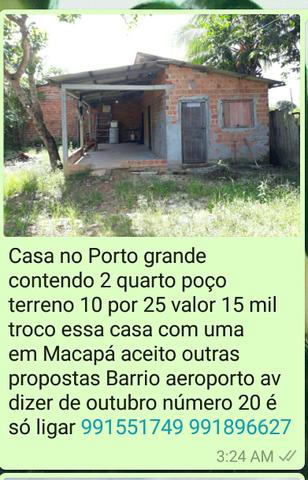Casa no porto grande -