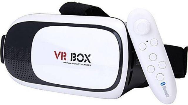 VR Box + Controle(usado apenas uma vez, vai com caixa e tudo)