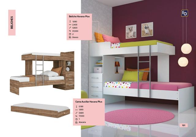 Treliche Star // Beliche c/ gavetas + Cama Auxiliar