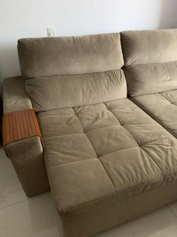 Sofá 4 lugares retrátil 2.40m (uma oportunidade dessa você não encontra todo dia) - Foto 2