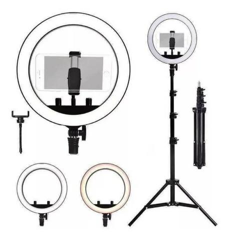 Entrega Grátis!!! Ring Light Foto Make Tripé 2 metros Iluminador Led Com Garantia - Foto 5