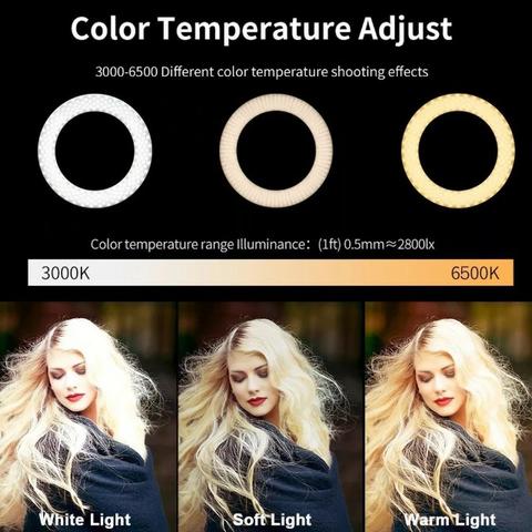 Entrega Grátis!!! Ring Light Foto Make Tripé 2 metros Iluminador Led Com Garantia - Foto 7