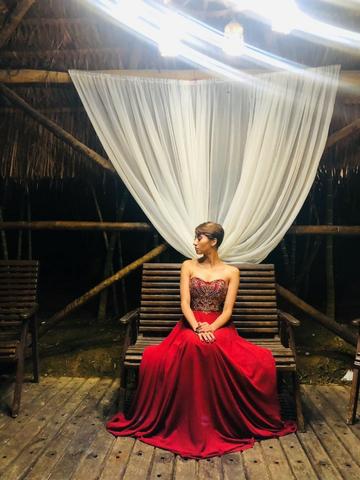 olx vestido de madrinha marsala