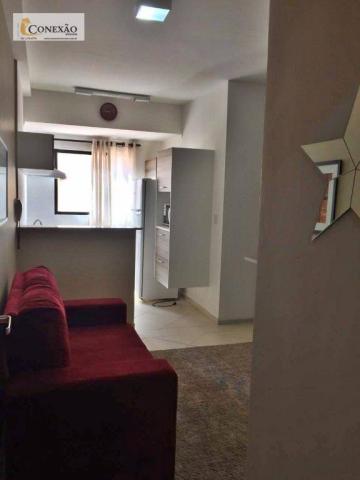 Apartamento com 1 dormitório para alugar, 30 m² por R$ 1.225,00/mês - Centro - São Carlos/ - Foto 2
