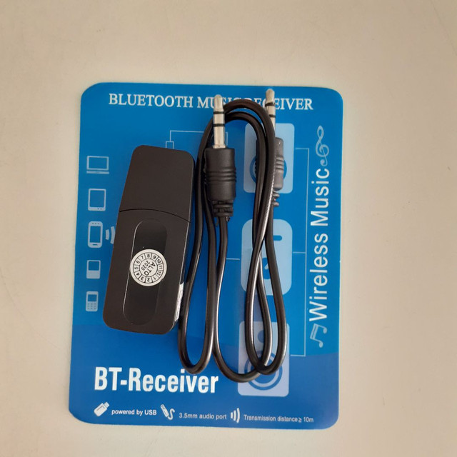 Receptor bluetooth  portátil, para áudio. Novo.