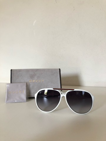 Óculos Escuros GUCCI Aviador Branco