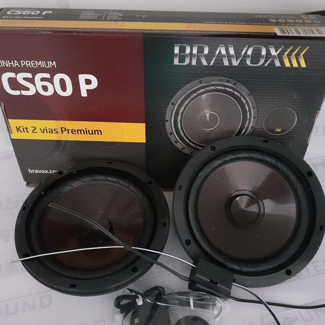 Kit 2 vias. Bravox Premium. CS60 P. 6". 60RMS. Garantia. Novo. Instalado. - Foto 2