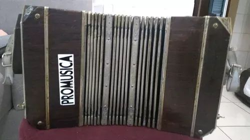 Bandoneon Alemão E L A - 1920/30 - 142 Tons Placas Alumínio - Foto 4
